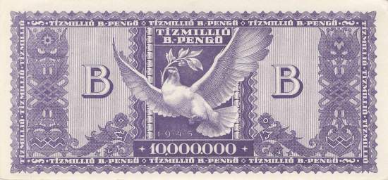 Ungarn 10 Millionen B Pengo 1946 p.135